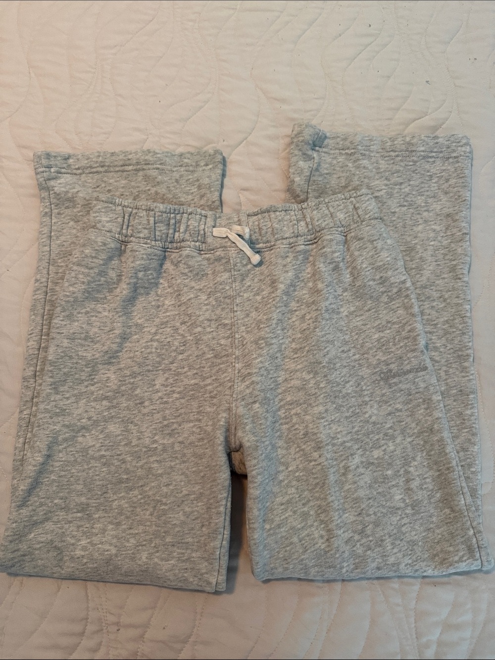 abercrombie girls Heather Gray Drawstring Sweatpants